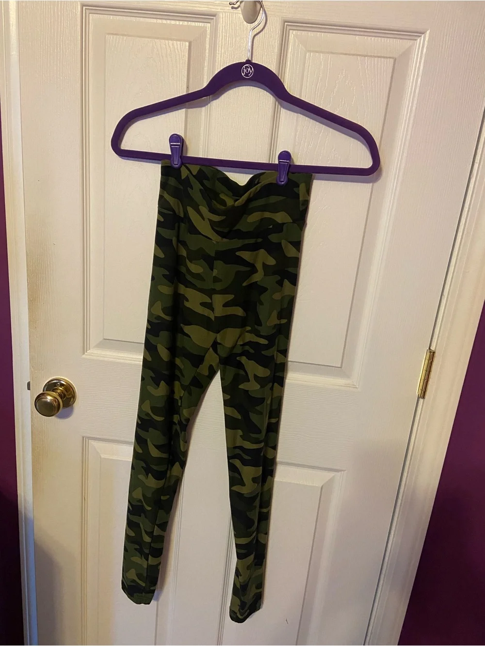 Green Camo Leggings - Stretchy Kids Bottoms